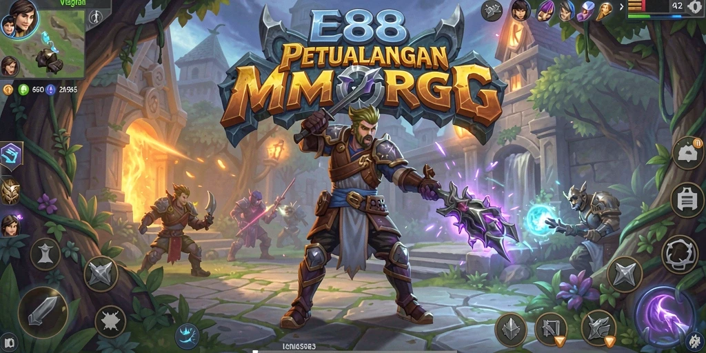 Tampilan gameplay E88 yang mendebarkan dan penuh aksi.