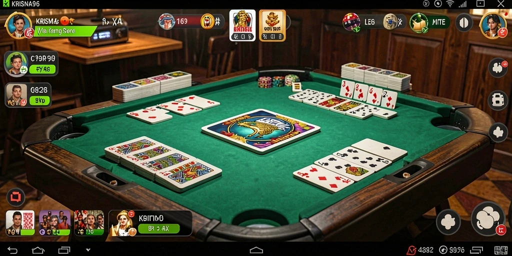 Tangkapan layar KRISNA96 menunjukkan keseruan permainan Domino.