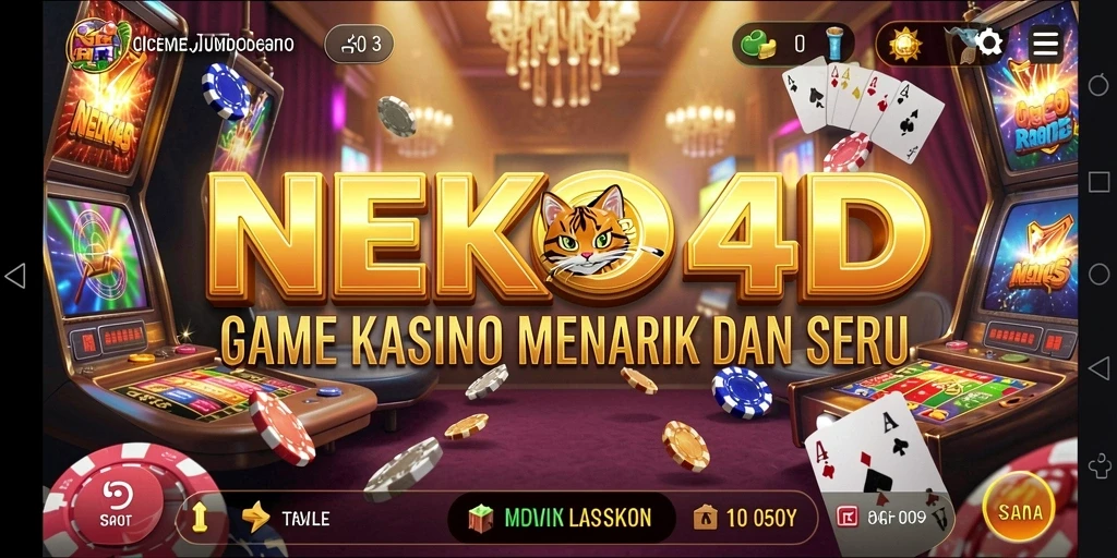 Tampilan gameplay Kasino yang menarik dan interaktif di NEKO4D.