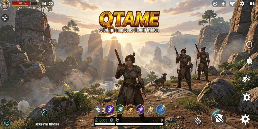 Gameplay seru di dunia terbuka QTGAME.