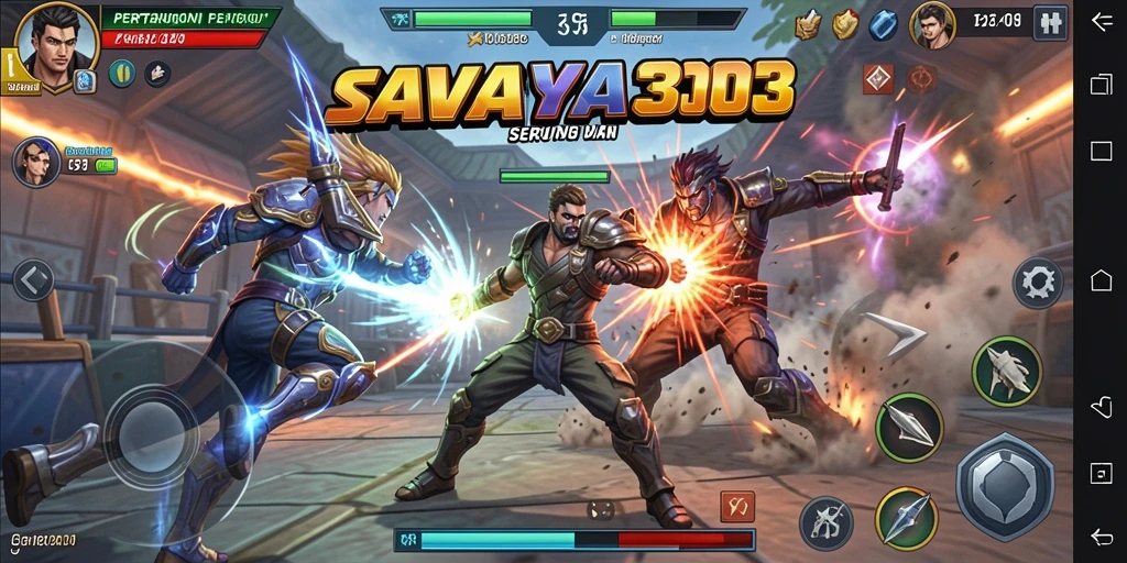 Screenshot SAVAYA303 menampilkan aksi pertarungan yang mendebarkan.
