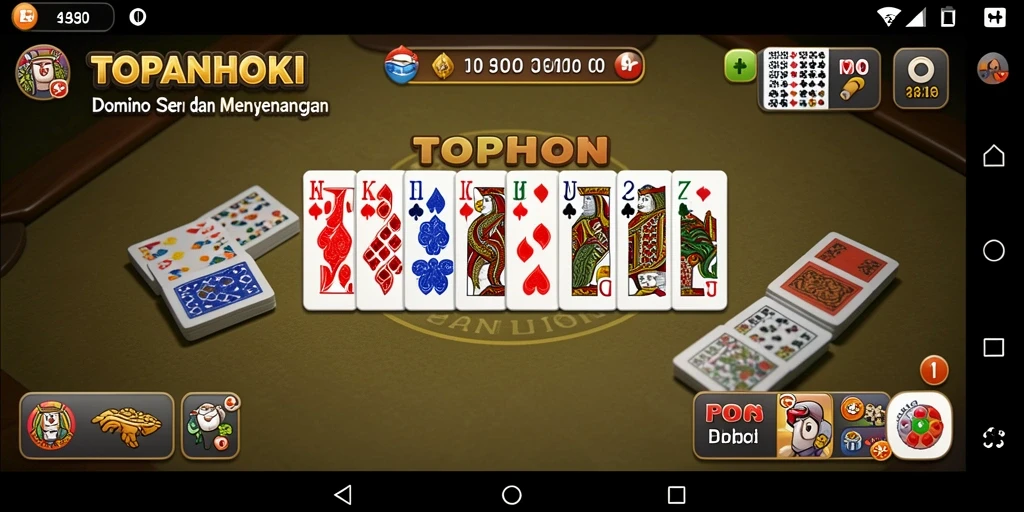 Gameplay seru dalam permainan domino TOPANHOKI.