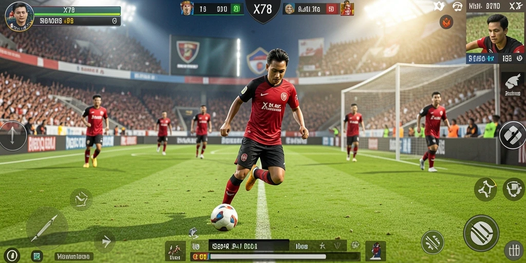 Screenshot gameplay X78 yang penuh aksi dan seru.